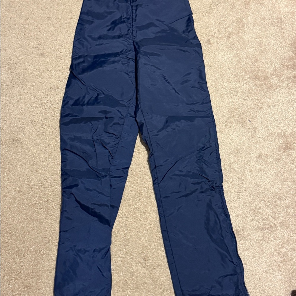 Navy Blue Nylon Hockey/soccer/football/lacross Warm Up Pants- DeLong XS